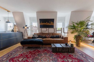 Penthouse-Flair in Neckarau-Maisonette mit Dachterrasse & Stil