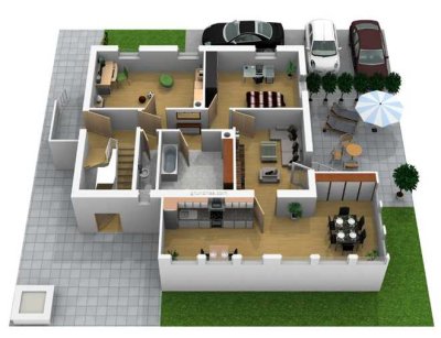 Moderne, kernsan. 4-Zi.-Whn. 94m³ inkl. Einbauküche, Terasse