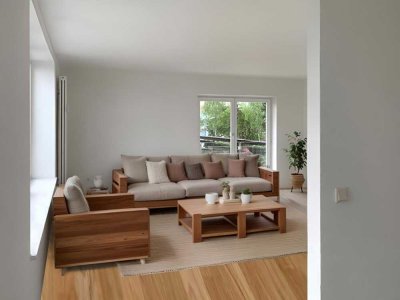 Lichtdurchflutete 2-Zimmer Wohnung mit Balkon und PKW-Stellplatz in Großmehring