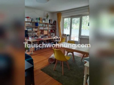 Tauschwohnung: 4-Raum-Whg. Stadtpark + 2 Balkons + Garage 94 m² EG