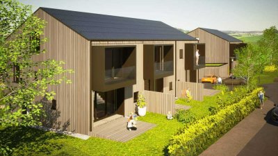 Lkr. Erding, Hochwertiges Neubau-REH in moderner Splitlevel-Bauweise, Balkon, Keller, 2 Carports
