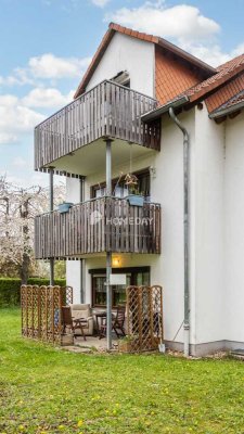 Attraktive Dachgeschosswohnung mit 2 Zimmern, Balkon und Gartennutzung in Eischleben