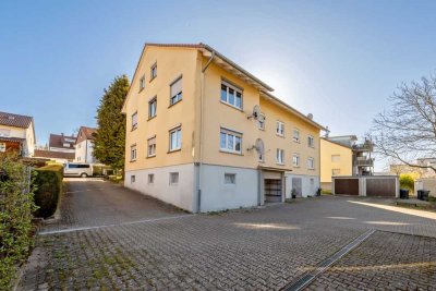 Freundliche 3-Zi.-Wohnung - Hochparterre mit großem 
Garten
in gepflegtem Wohngebiet Plüderhausen