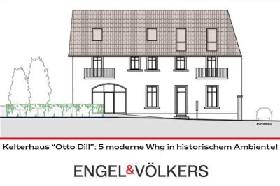 Kelterhaus “Otto Dill”: Fünf moderne Wohnungen in historischem Ambiente!