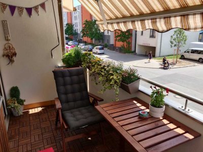 Exklusive 3-Zimmer-Wohnung mit gehobener Innenausstattung mit Balkon und Einbauküche in Nürnberg