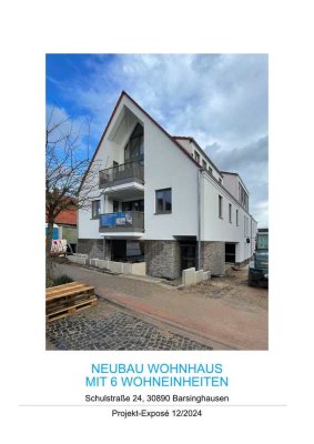 Wohnungen in Barsinghausen HIER 103 QM 2-4 Zi, 50-106 qm Neubau Garage Garten Provifrei Barrierefrei