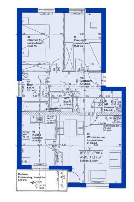 Pöchlarn | geförderte 72 m² Wohnung | Anzahlung Euro 5.000,- | Balkon.
