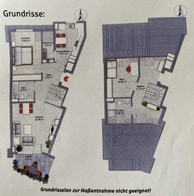 Stilvolle 3-Raum-Maisonette-Wohnung mit gehobener Innenausstattung mit Balkon und EBK in Nürnberg