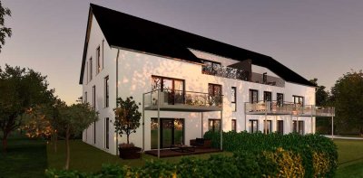 Barrierefreie Eigentumswohnung: 3 Zimmer, 90m² Wohnfläche, 132m² Privatgarten, Terrasse, Stellplatz