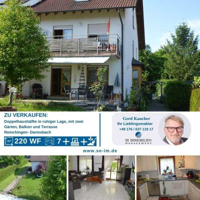 Platz für die ganze Familie !-Doppelhaushälfte -Doppelgarage-2mal Garten- Terrasse und vieles mehr..