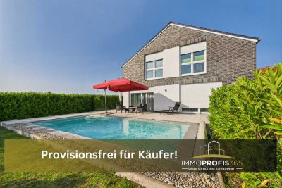 Provisionsfrei f. Käufer, A+ Top modernes Viebrockhaus, 2020 Pool, PV, Top-Werte, Autark, Garage,