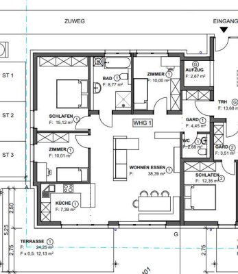 Schöne 4,5 Zimmer Wohnung mit Terrasse in Bubsheim - 1