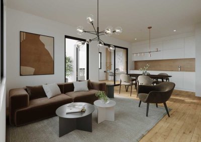 Klimatisierte Dachgeschosswohnung mit Dachterrasse und hochwertiger Ausstattung-ruhig und effizient!