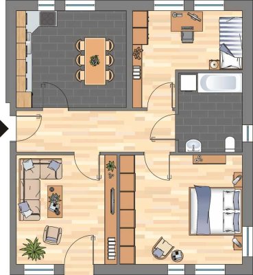 Demnächst frei! WBS Erforderliche 3-Zimmer-Wohnung in Hannover Bemerode