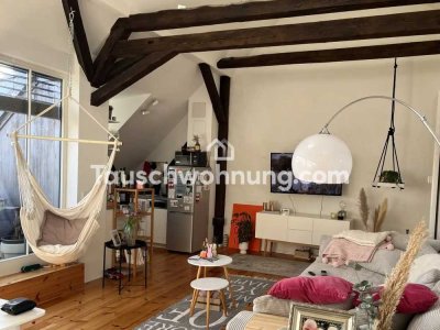 Tauschwohnung: Offene 2,5 Raum DG Whg. mit Balkon