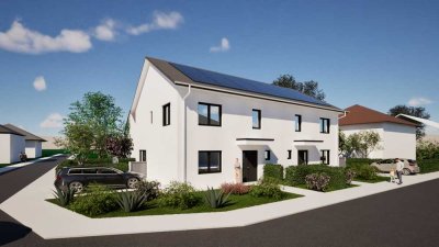 Neubau-DHH am Mittellandkanal - KFW55+ - PV Anlage - Traumlage am Wasser
