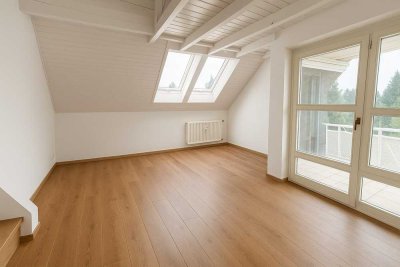 Ab 1.10.: 2,5-Zi. 60 m² DG-Maisonette-Whg., 2 Balkone, 1 TG, 1 Stellpl., ruhig, zentral, renoviert