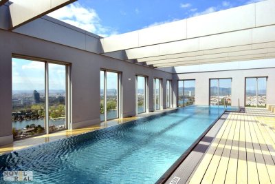 TEILMÖBLIERT MIT LOGGIA - POOL/SAUNA/FITNESS - VIENNA 22 MIT FERNBLICK