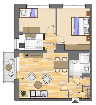3-Zimmer-Wohnung in Dorsten Seniorenwohnung 55+
