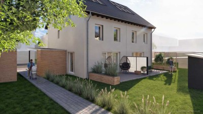 Nachhaltig wohnen in Wörrstadt – Modernes Doppelhaus mit 120 m² Wohnfläche im KfW-55-Standard