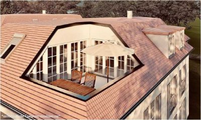 Alleinlage im 2. OG - 3-Zimmer-Dachgeschosswohnung mit Penthouse-Feeling