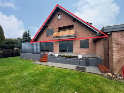 Wohnung im OG - mit Garage und Balkon in Gamsen, ausgebautem Keller in ruhiger Lage, z.Zt. vermietet