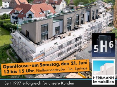 OPEN HOUSE AM 21.06.2025: 5H6- Große 4-Zimmer-Neubau-Wohnung im EG mit Gartenanteil