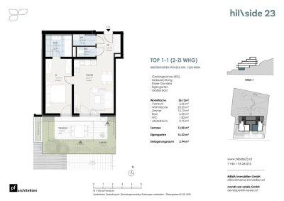 Hübsche 2-Zimmer-Wohnung mit Garten zu verkaufen!