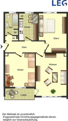 Ab 16.12. bezugsfertig - 3 Zimmer-Wohnung in Solingen-Höhscheid