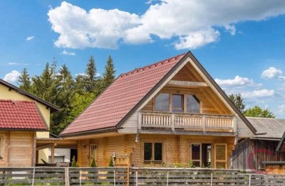 Ferien-Renditeobjekt: Holzblockhaus, Vollausstattung, Nahe Faaker See