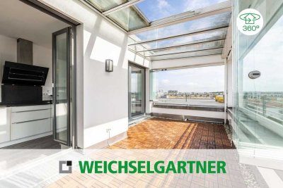 Attraktive Dachterrassen-Maisonette-Wohnung in ruhiger Lage mit Bergblick und TG-Einzelstellplatz