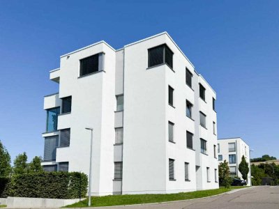**Uninähe** Blaustein neuwertige 3-Zi.-Wohnung im 2.OG sonnige Südwestlage, Balkon, EBK und TG