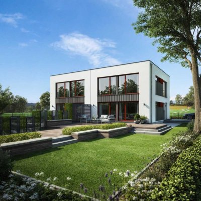 Projektierung: individuelle Doppelhaushälfte mit Südgarten in München Untermenzing
