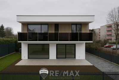 "Modernes Einfamilienhaus vor Fertigstellung"