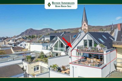 Hochwertige 3-Zimmer-Wohnung mit Sonnenbalkon und Einbauküche im Zentrum Bad Honnefs - neuwertig!