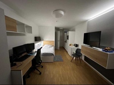 Studenten-Apartment, vollmöbliert mit Balkon und Einbauküche
