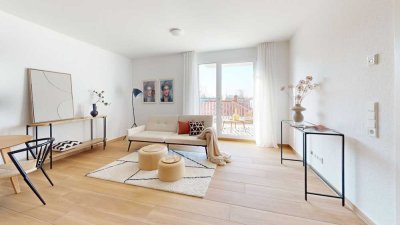 2-Zimmer-Obergeschosswohnung mit Balkon und EBK - Haus 9 OG 1.07