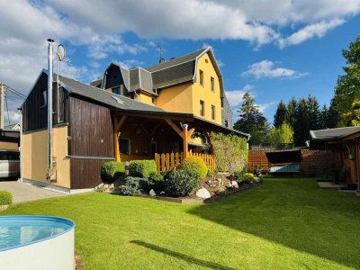 Bezugsfertiges 12,5 Zimmer-MFH in Chemnitz mit Pool für Familien, Selbstständige oder Investoren