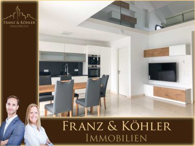Exklusive 5 Zimmer Maisonette-Wohnung mit Einbauküche, Klimaanlage und TG-Stellplatz