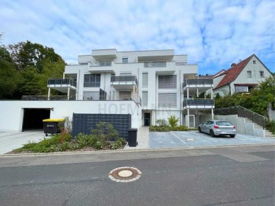 Penthouse mit Rundum-Terrasse & Fernblick – Baujahr 2023, Garage, Lift, Einbauküche in Dittelbrunn