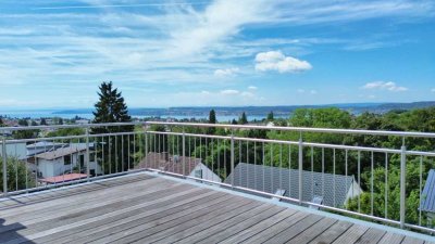 Weitblick über den Bodensee - Moderne Immobilie mit Dachterrasse in Überlingen