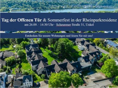 Grünes Wohnen am Rhein - barrierefrei - Erstbezug nach Sanierung mit Einbauküche und Balkon/Terrasse