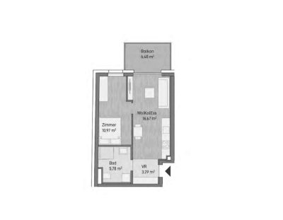 8,5% Baustartrabatt! Moderne 2-Zimmer Eigentumswohnung mit Balkon (36,71m²)-Graz/Gries