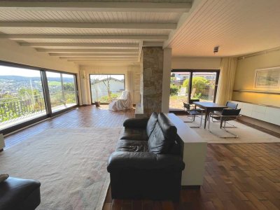 Helle, großzügige Wohnung mit Traum-Aussicht, großem Garten und 6 Zimmern in Bestlage des Odenwalds