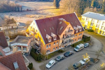 Neu. Barrierefreie 2-Zi. Dachgeschosswohnung.
Frei. Eigennutzung oder Kapitalanlage