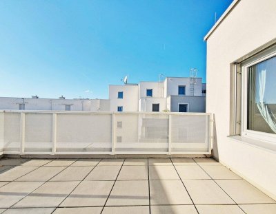 AMBIENTE22-HIGHLIGHT: Exklusiver 3-Zimmer-Wohntraum mit großer Terrasse &amp; Tiefgarage bei den Blumengärten Hirschstetten!