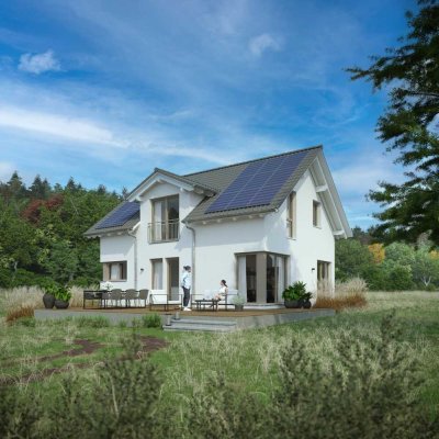 Baugrundstück mit Neubau - Einfamilienhaus in schöner Lage