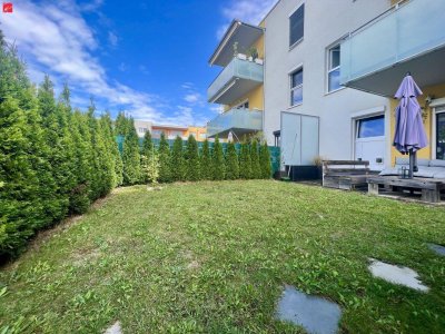 RUHELAGE: Gartenwohnung inkl. Tiefgaragenstellplatz!