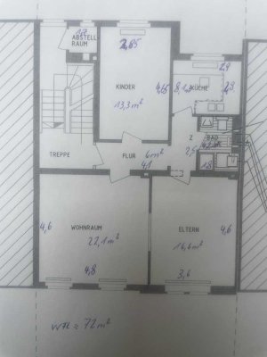 3 Zimmer Altbau Wohnung in Neudorf