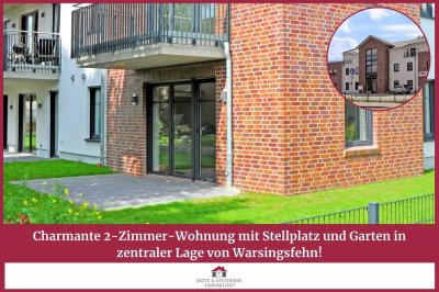 Seniorengerechte 2-Zimmer-Wohnung mit Stellplatz und Garten in zentraler Lage von Warsingsfehn!